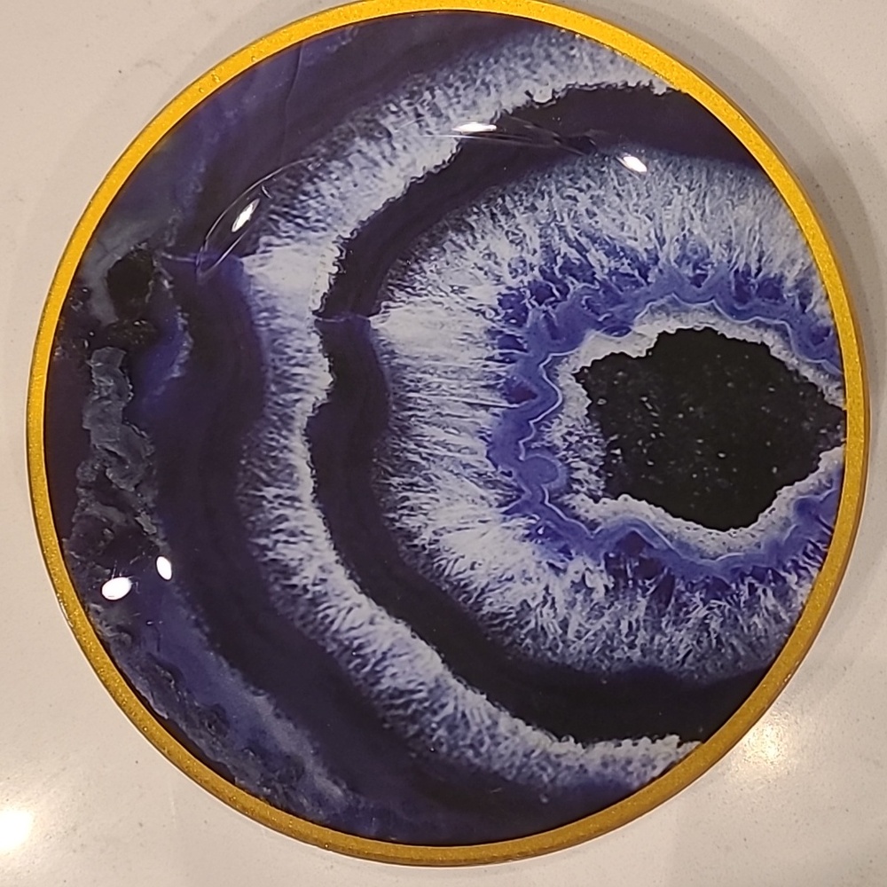 Geode Inspired Shallow bowl/ plate